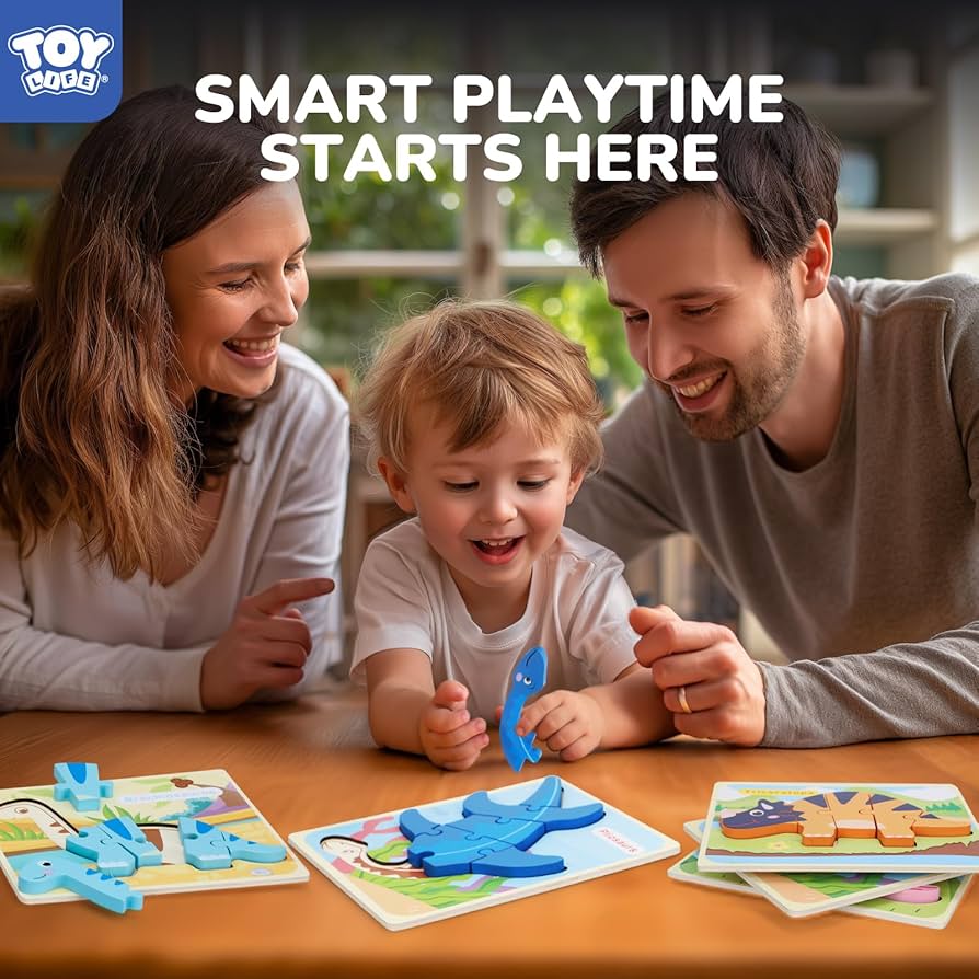 Amazon.com: TOY Life Toddler Puzzles Ages 2-4, Wooden